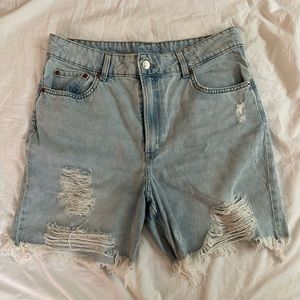 High Rise Jean shorts